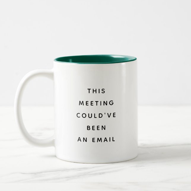 Café Em Dois Tons Caneca de Presente de Humor de Escritório Citações (Esquerda)