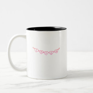 Café Em Dois Tons Caneca de Presente “Eu Amo Mamãe” – Simples e Eleg
