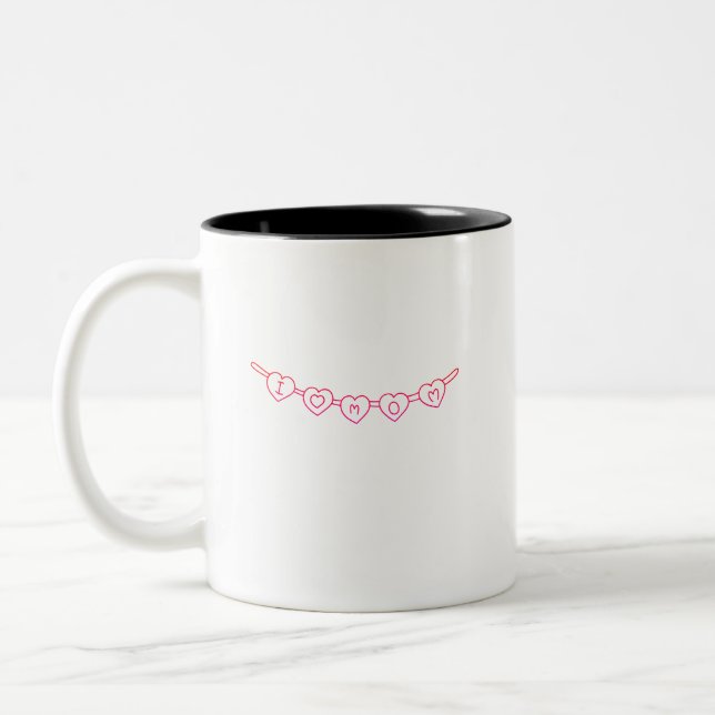 Café Em Dois Tons Caneca de Presente “Eu Amo Mamãe” – Simples e Eleg (Esquerda)