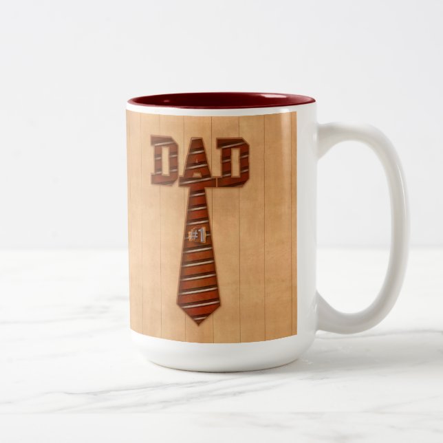 Café Em Dois Tons caneca de presente para o pai número 1 (Direita)