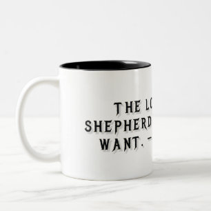 Café Em Dois Tons Caneca de Presente Salmo 23:1