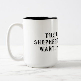 Café Em Dois Tons Caneca de Presente Salmo 23:1