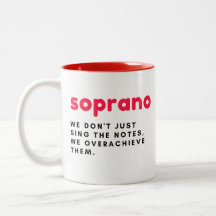 Caneca de presente soprano, caneca de presente eng