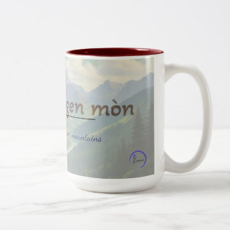 Café Em Dois Tons Caneca de Provérbio Haitiano – Dèyè Mòn Gen Mòn