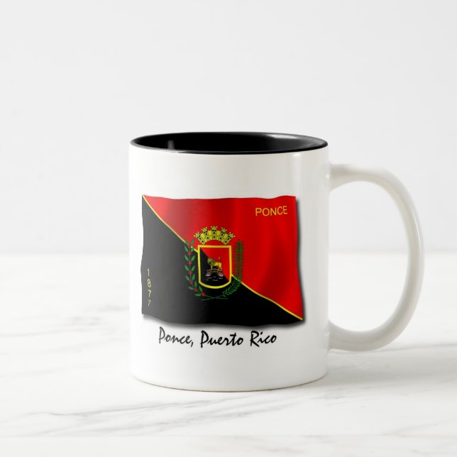 Café Em Dois Tons Caneca de Puerto Rico: Ponce (Direita)