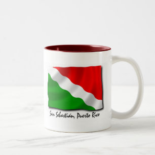 Café Em Dois Tons Caneca de Puerto Rico: San Sebastian