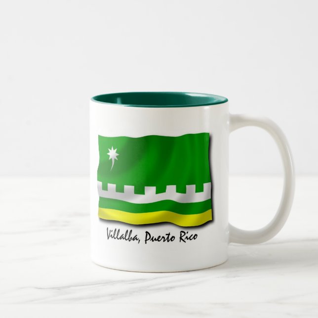 Café Em Dois Tons Caneca de Puerto Rico: Villalba (Direita)