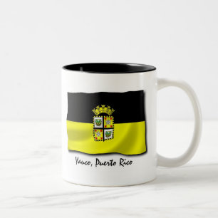 Café Em Dois Tons Caneca de Puerto Rico: Yauco
