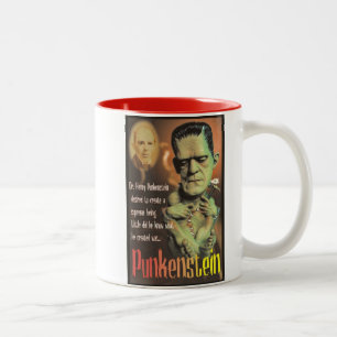 Café Em Dois Tons Caneca de Punkenstein