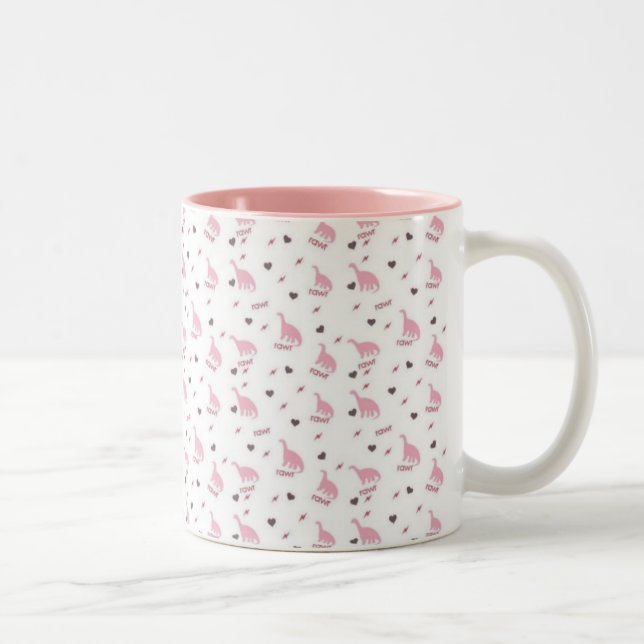 Café Em Dois Tons Caneca de Rawr (Direita)