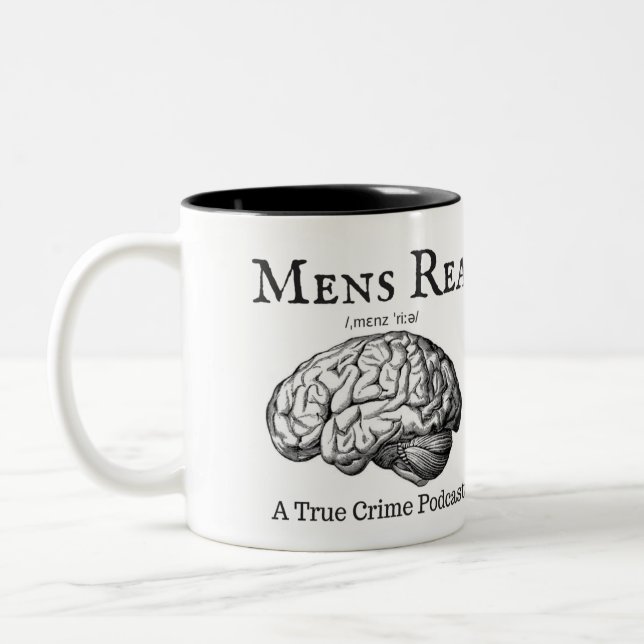 Café Em Dois Tons Caneca de Rea dos homens (Esquerda)