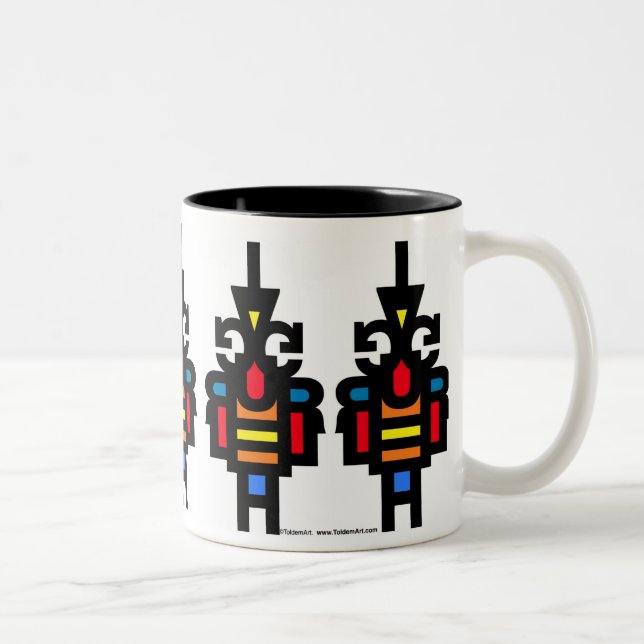 Café Em Dois Tons Caneca de RISO (Direita)