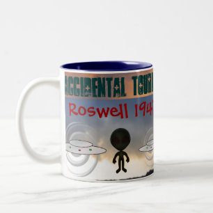 Café Em Dois Tons Caneca de Roswell 1947