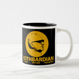 Café Em Dois Tons Caneca de Rothbardian