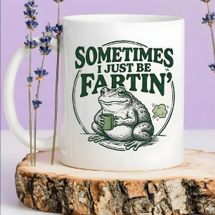 Café Em Dois Tons Caneca de Sapo Engraçado Pum Algumas Vezes Eu Só F