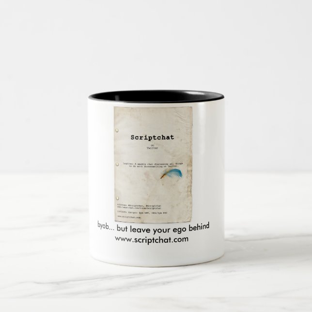 Café Em Dois Tons Caneca de Scriptchat (Centro)