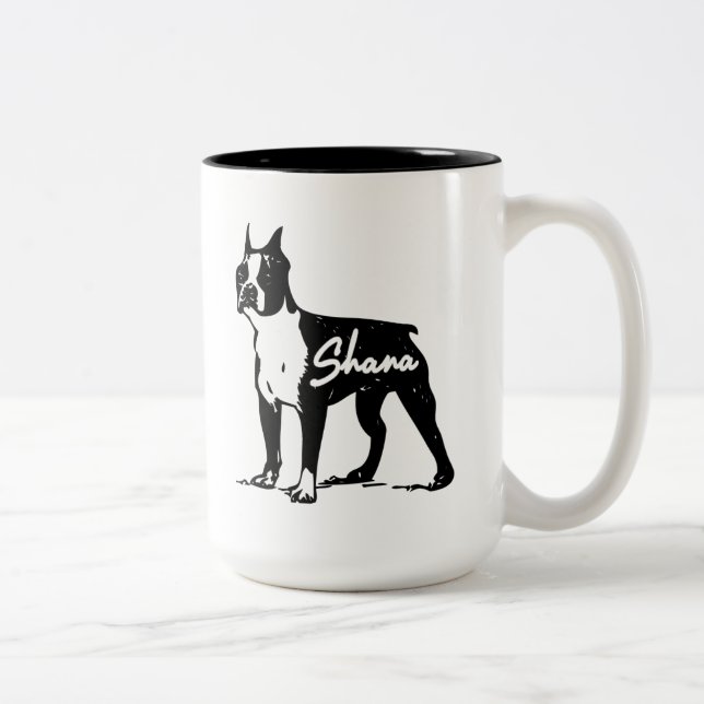 CAFÉ EM DOIS TONS CANECA DE SHANA - PRETO DA EDIÇÃO LIMITADA!! (Direita)