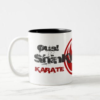 Café Em Dois Tons Caneca de ShinKyokushinlogo