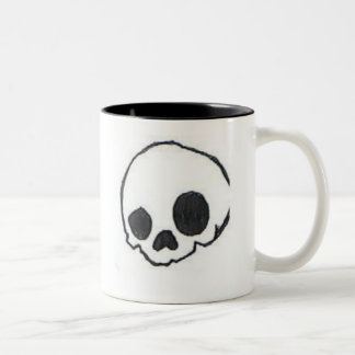 Café Em Dois Tons Caneca de Skully
