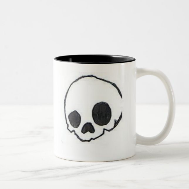 Café Em Dois Tons Caneca de Skully (Direita)