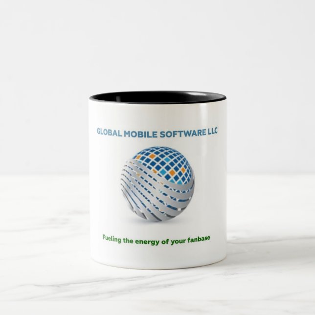 Café Em Dois Tons Caneca de Software Móvel Global (Centro)