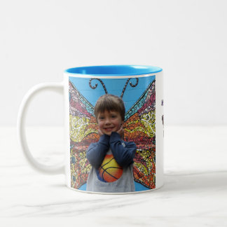 Café Em Dois Tons Caneca de solo da borboleta de Dreas