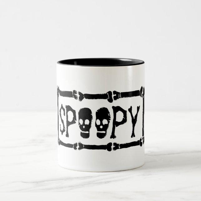 Café Em Dois Tons Caneca de SPOOPY - inspirada pelo fandom do (Centro)