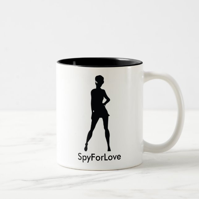 Café Em Dois Tons Caneca de SpyForLove (Direita)