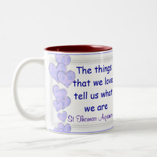 Café Em Dois Tons Caneca de St Thomas Aquinas