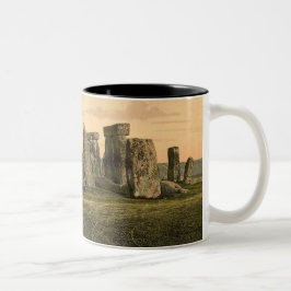 Café Em Dois Tons Caneca de Stonehenge do vintage