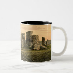 Café Em Dois Tons Caneca de Stonehenge do vintage