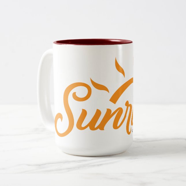 Café Em Dois Tons Caneca de SWJ (Frente Esquerda)