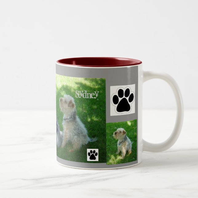 Café Em Dois Tons Caneca de Sydney e de Nicky (Direita)