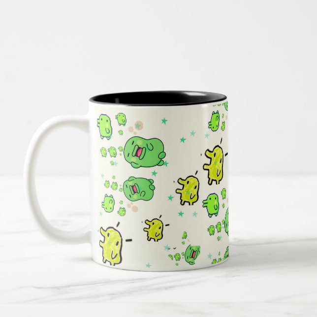 Café Em Dois Tons Caneca de Tamagotchi (Esquerda)