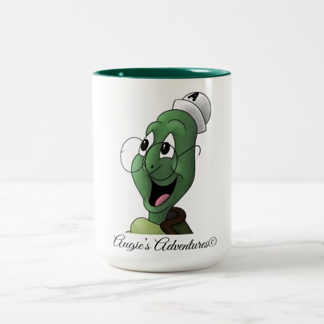 Café Em Dois Tons Caneca de tartaruga divertida! (Centro)