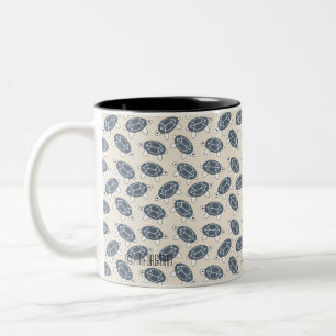 Café Em Dois Tons Caneca de tartaruga Geo Cat coletada por TR Forsma
