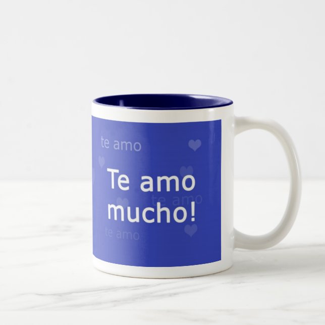 Café Em Dois Tons Caneca de Te Amo (Direita)