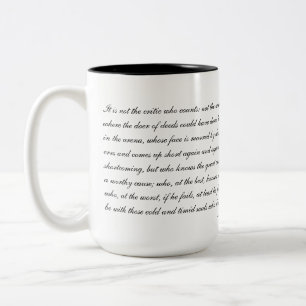 Café Em Dois Tons Caneca de Teddy Roosevelt