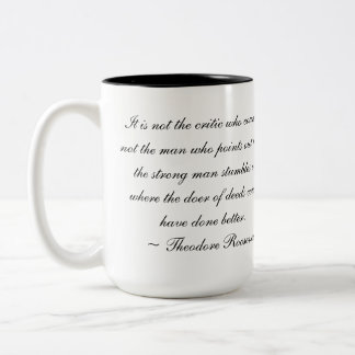 Café Em Dois Tons Caneca de Teddy Roosevelt
