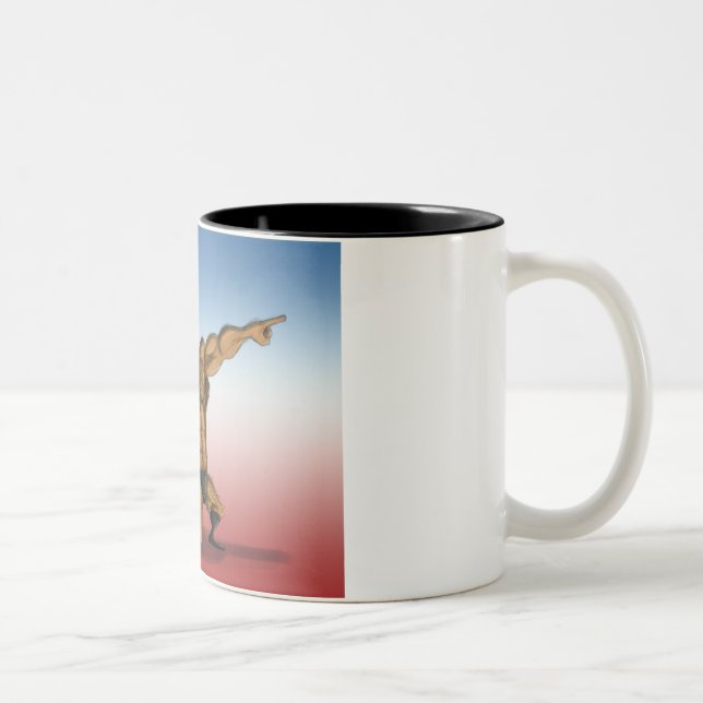 Café Em Dois Tons Caneca de Teddy Roosevelt (Direita)