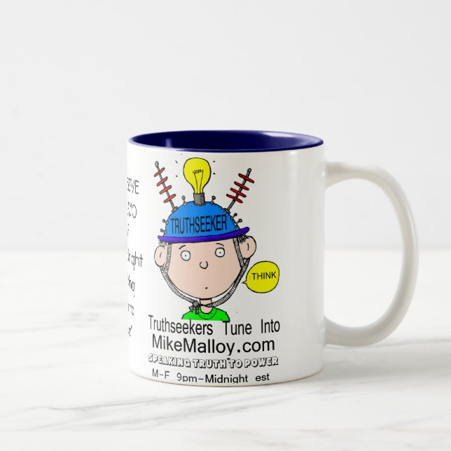 CAFÉ EM DOIS TONS CANECA DE THINKERTRUTHSEEKER (Direita)