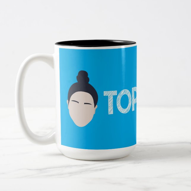 Café Em Dois Tons Caneca de TopKnotch (Esquerda)