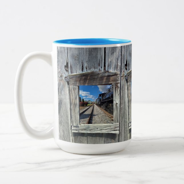 Café Em Dois Tons Caneca de Trem (Esquerda)