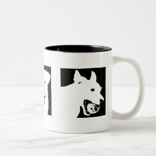 Café Em Dois Tons Caneca de três jaques