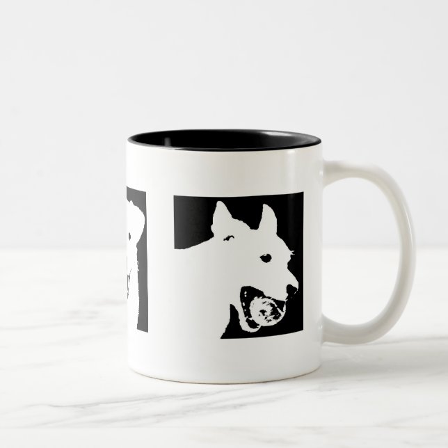 Café Em Dois Tons Caneca de três jaques (Direita)