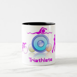 CAFÉ EM DOIS TONS CANECA DE TRIATHLETE