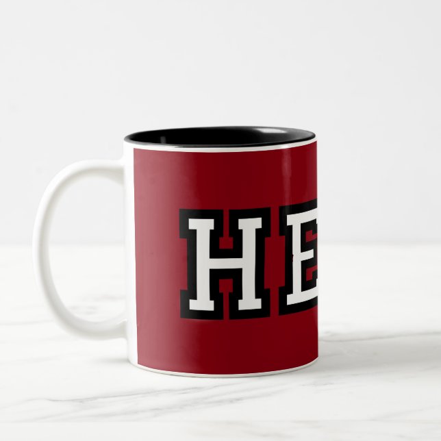 Café Em Dois Tons Caneca de Trigedasleng: Heda (comandante) (Esquerda)