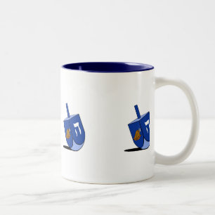 Café Em Dois Tons Caneca de Turquia Dreidel