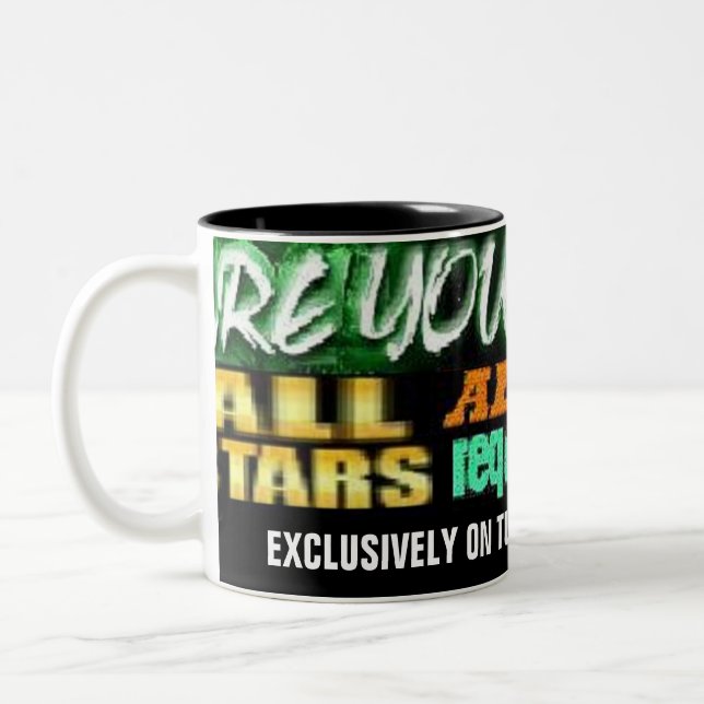 Café Em Dois Tons Caneca de Tutt Allstar de rádio (Esquerda)