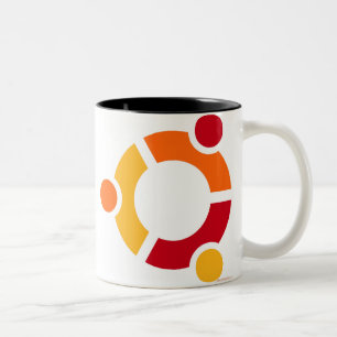 Café Em Dois Tons Caneca de Ubuntu